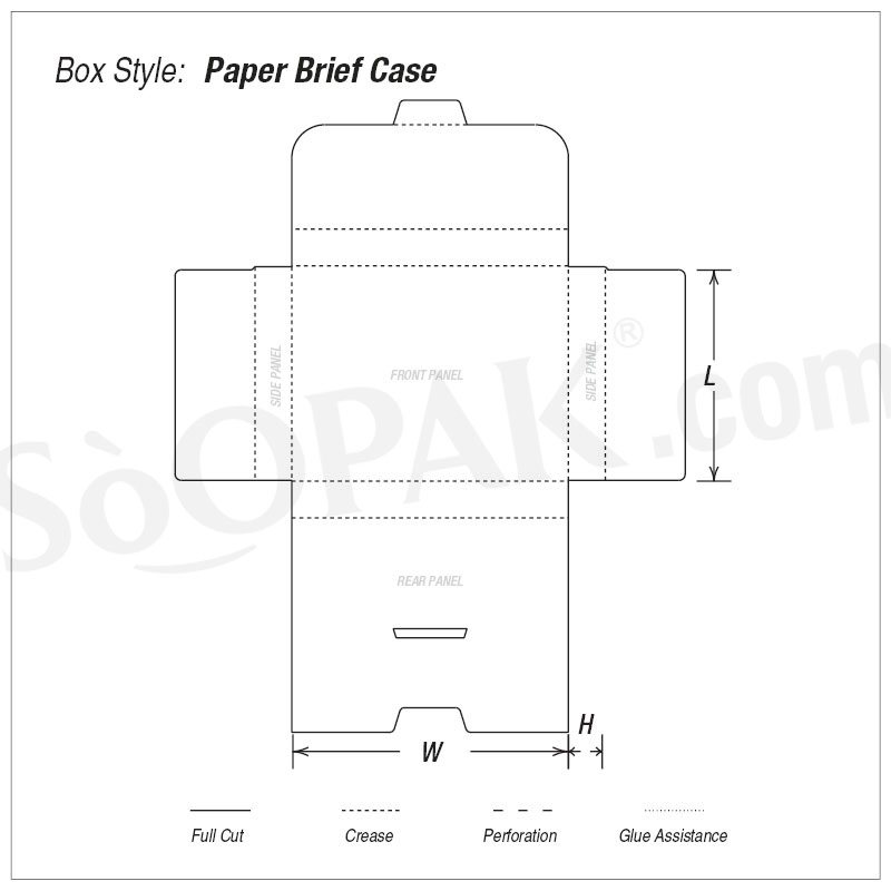 paper brief case boxes