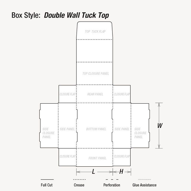 Cookie Double Wall Tuck Top boxes