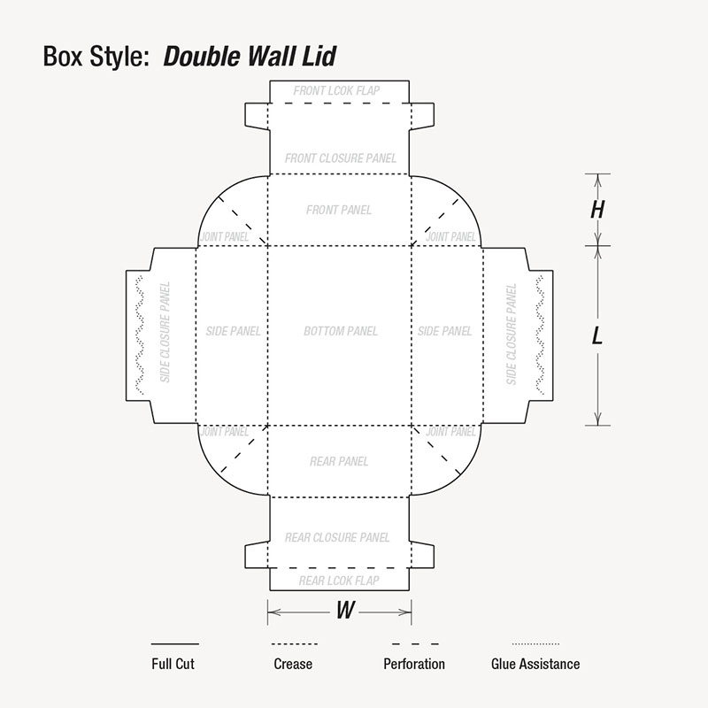 Food Double Wall Lid boxes