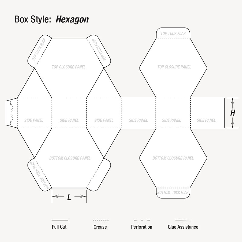 hexagon boxes