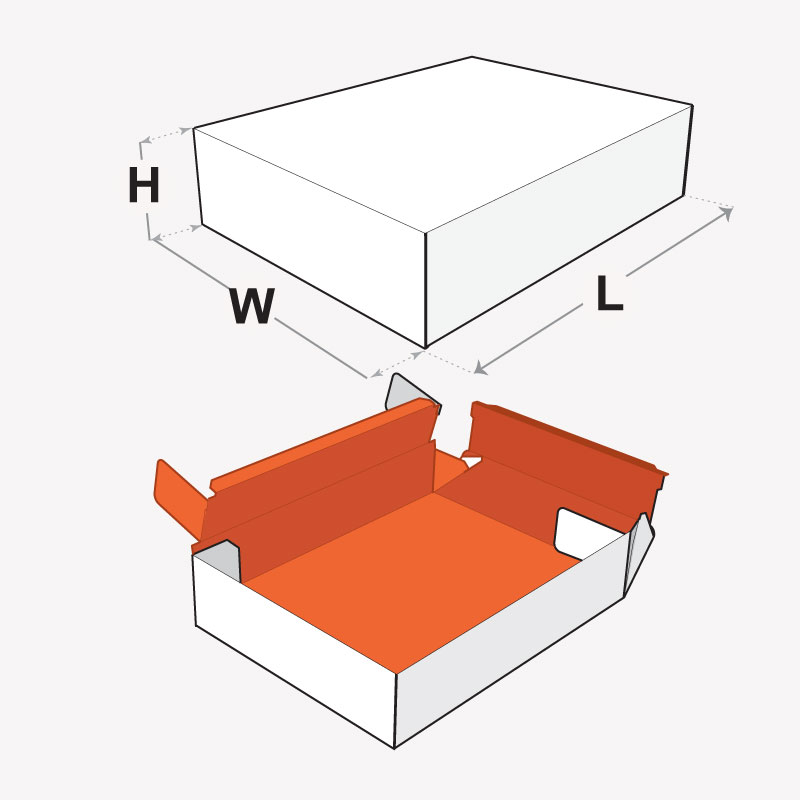 double wall tray and lid boxes