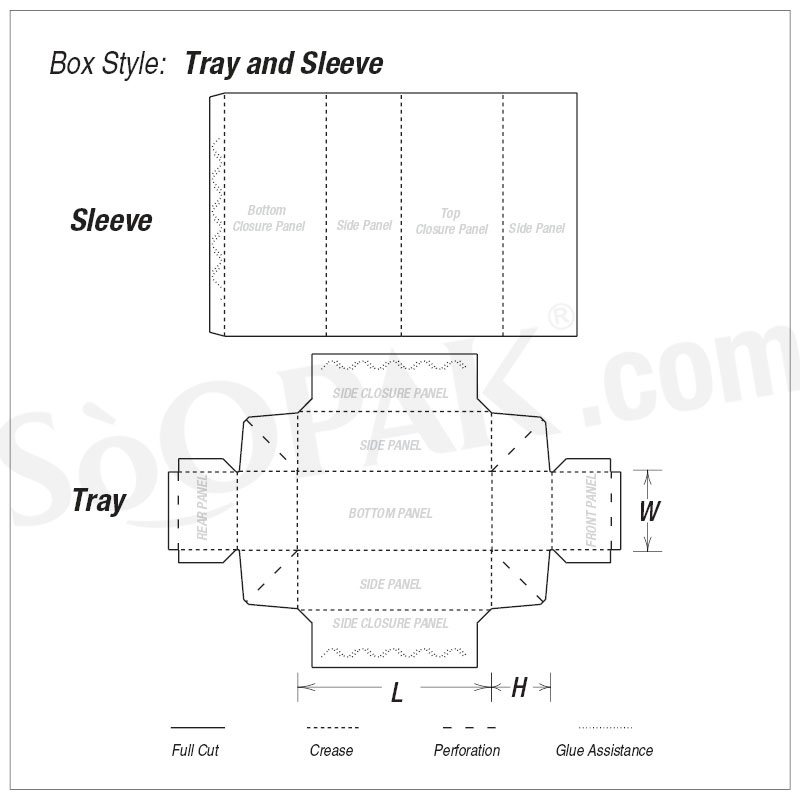 tray and sleeve boxes