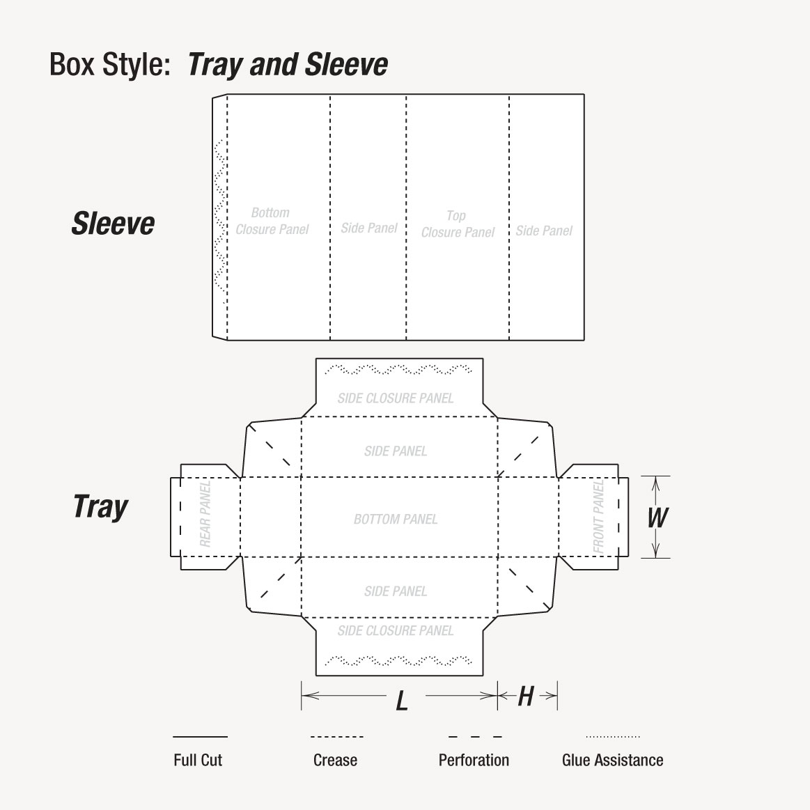 tray and sleeve boxes